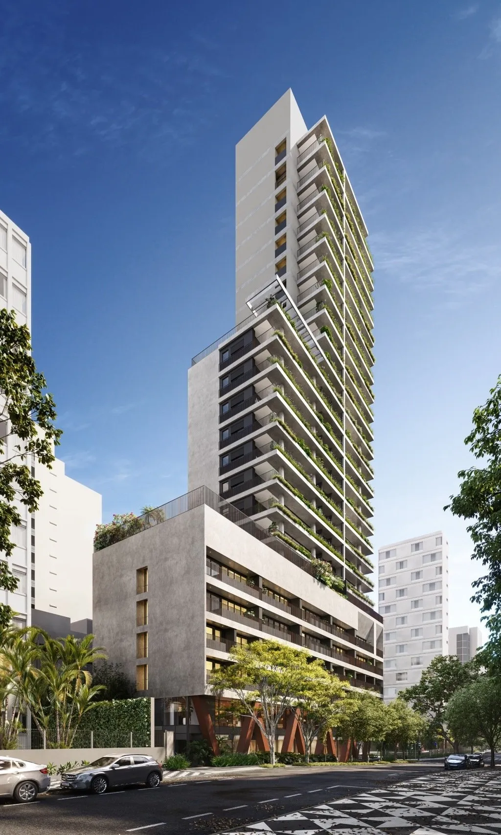 Imagem Uapé é um projeto com influências modernistas, que flutua na rua que leva o nome de um rio: Pará...