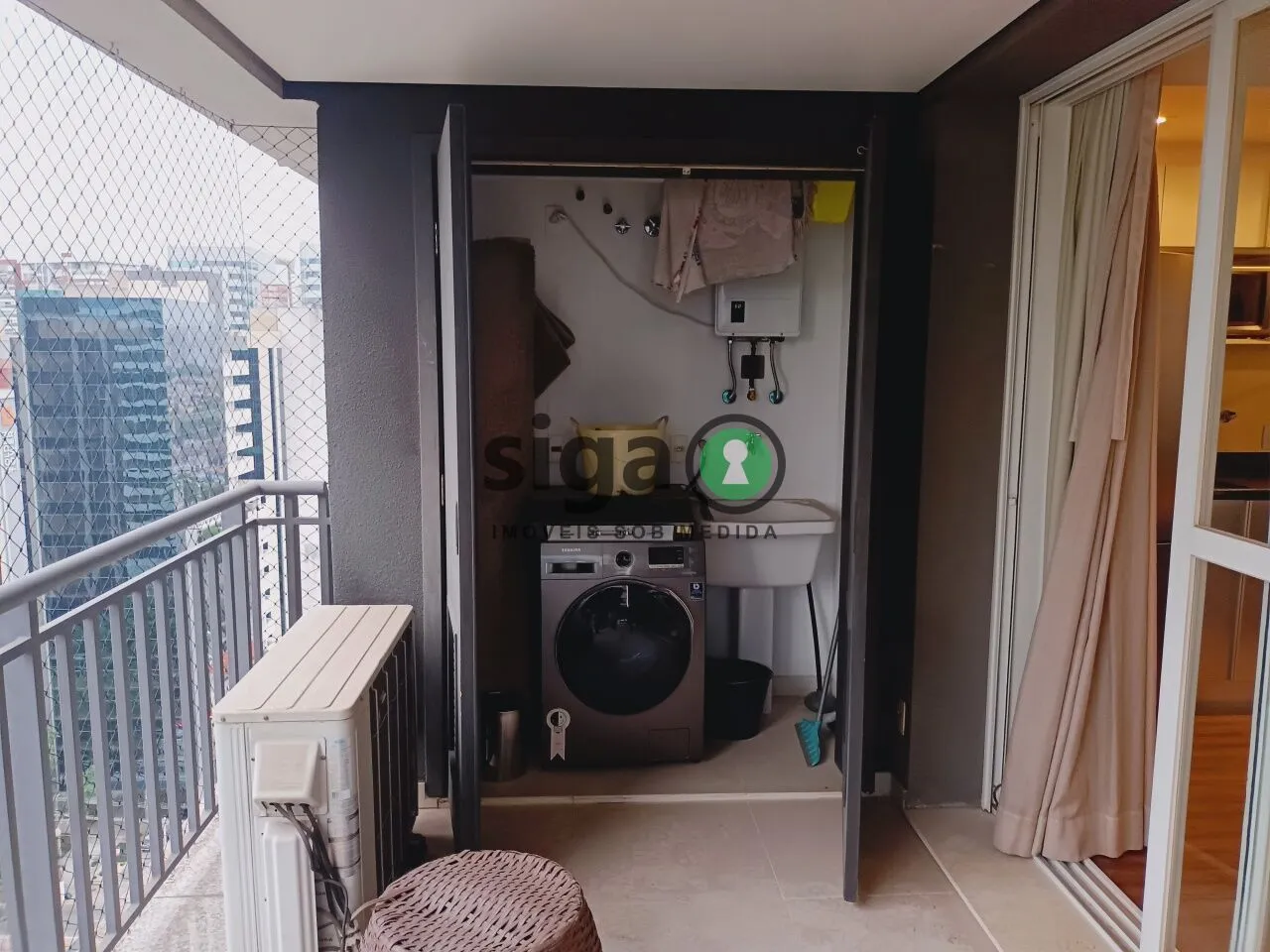 Imagem Apartamento Mobiliado com 1 quarto, 2 banheiros e 1 vaga para alugar no Brooklin