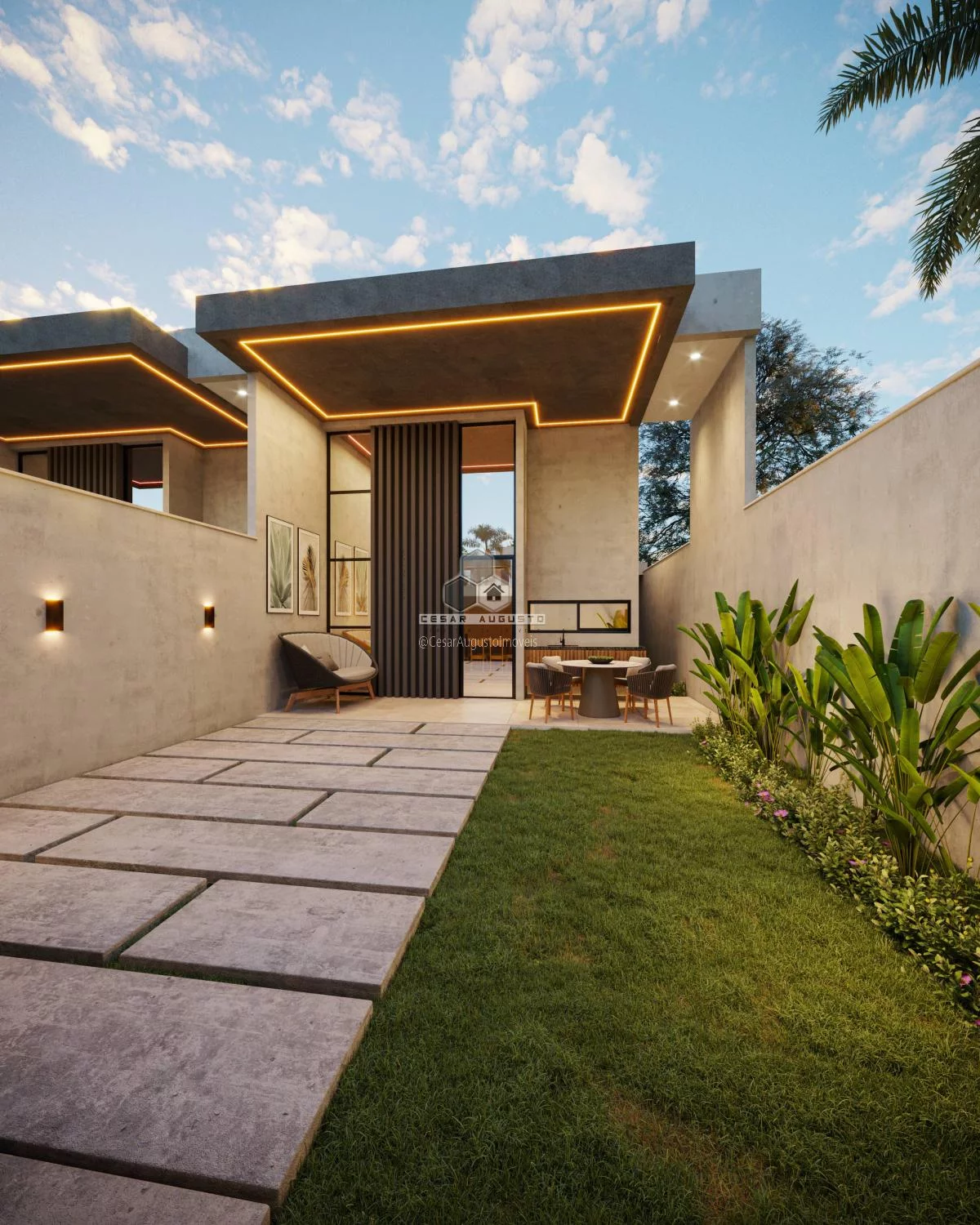 Foto do imóvel Residencial Creta - Casas planas de luxo com 03 suites e localização espetacular em Rua Antônia Sá e Silva