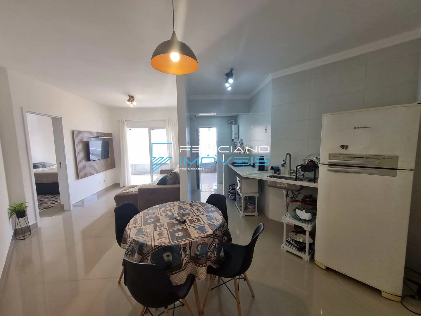 Imagem Apartamento com 1 quarto, Guilhermina, Praia Grande - R$ 435 mil, Cod: 6350