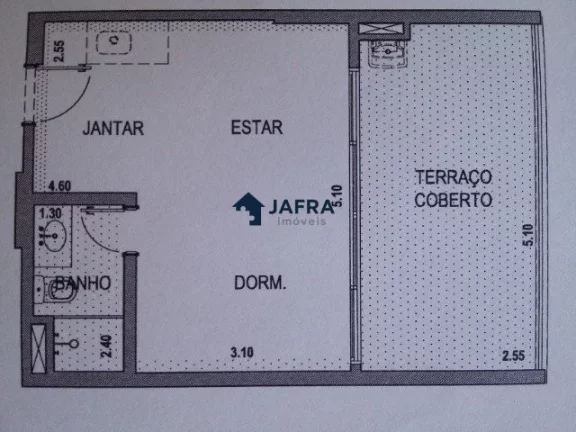 Imagem Super Loft Studio de 40m² na região da Av. Paulista Shopping