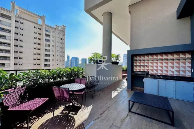 Imagem Apartamento com 1 dormitório para alugar, 25 m² por R$ 3.640,00/mês - Vila Cordeiro - São Paulo/SP