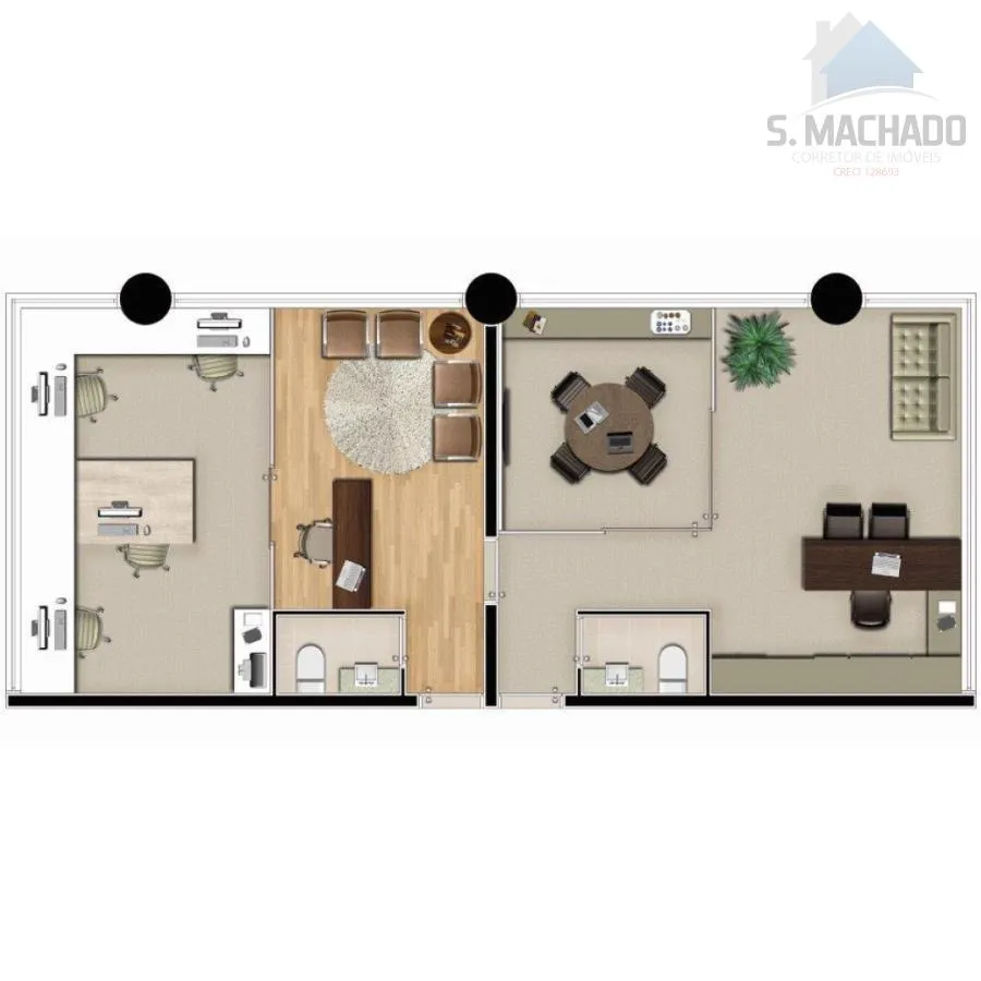 Imagem Sala Comercial para Venda em Santo André / SP no bairro Centro