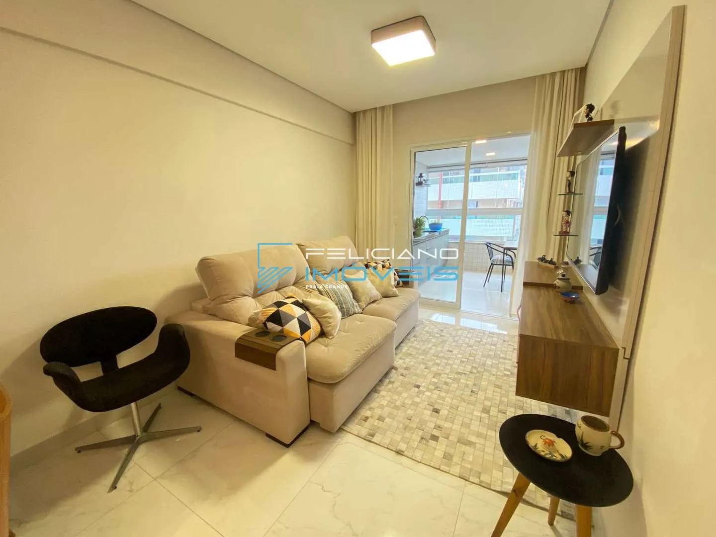 Imagem Apartamento com 2 quartos, Caiçara, Praia Grande - R$ 625 mil, Cod: 3988