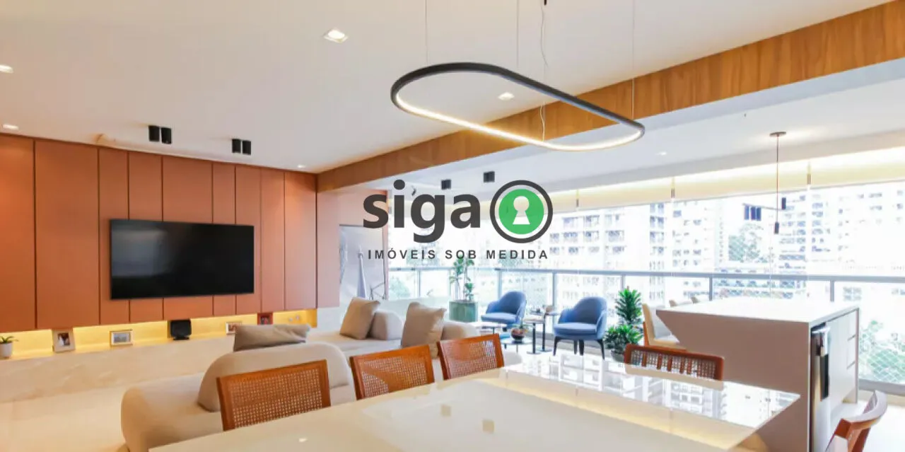 Foto do imóvel Apartamento de 141m2 à venda no Brooklin, com 03 suítes e 2 vagas