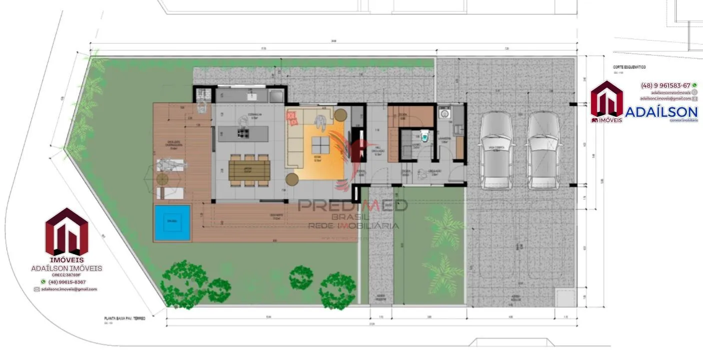 Imagem Venda - Casa de 3 quartos 3 suítes no bairro Rio Tavares, Florianópolis SC Brasil