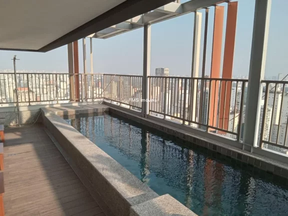 Imagem Apartamento para locação em São Paulo-SP, no bairro Cerqueira César: 1 quarto, 1 sala, 1 banheiro, 24m² de área.
