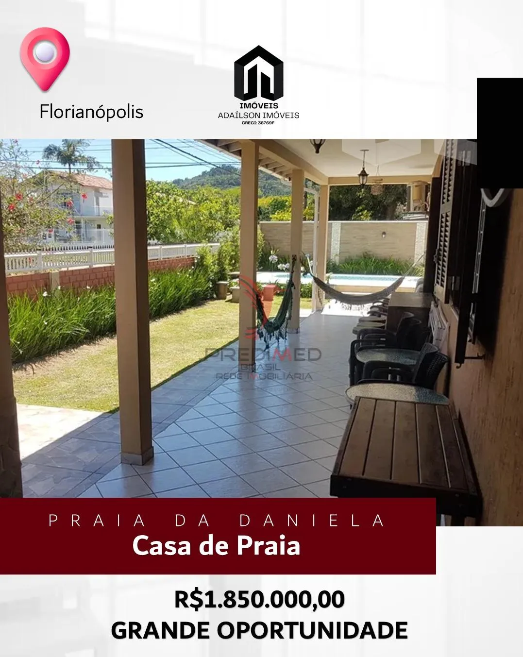 Imagem Casa com 4 Quartos e 3 banheiros à Venda, 201 m² por R$ 1.850.000