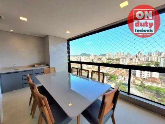 Apartamento com 2 quartos à venda, 82 m² por R$ 1.300.000 - Aparecida - Santos/SP