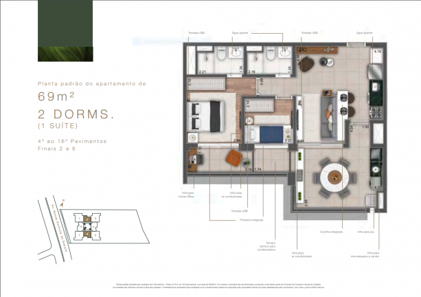Imagem Apartamento com 3 Quartos à Venda, 123 m² em Vila Sofia - São Paulo