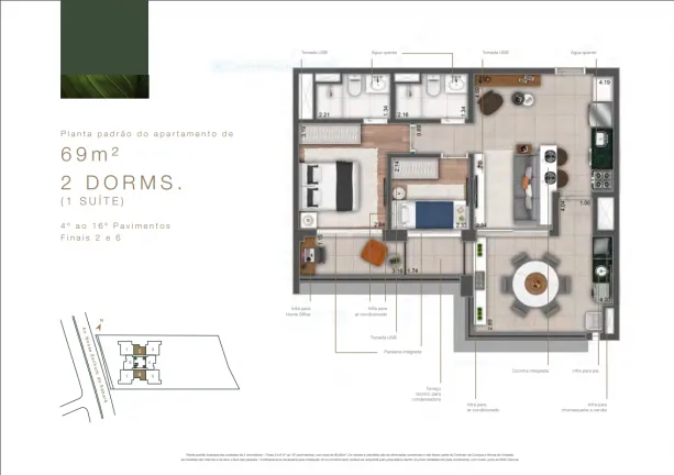 Imagem Apartamento com 3 Quartos à Venda, 123 m² em Vila Sofia - São Paulo