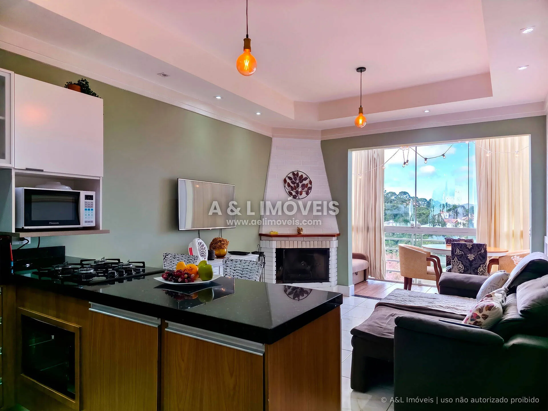 Imagem Duplex à venda na Vila Floresta | Lareira e vista para as montanhas