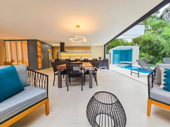 Imagem Belíssima casa à venda com 6 Dormitórios 5 Suítes 647 m² de área útil - Riviera de São Lourenço - Bertioga SP