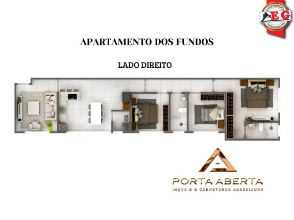 Imagem APTO 3 QUARTOS, SENDO 1 SUITE, BELVEDERE - COD 484
