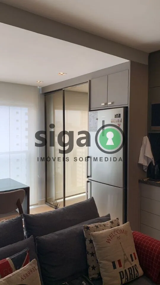 Imagem Apartamento de Alto Padrão Mobiliado no Campo Belo com Projeto Assinado e Porteira Fechada.
