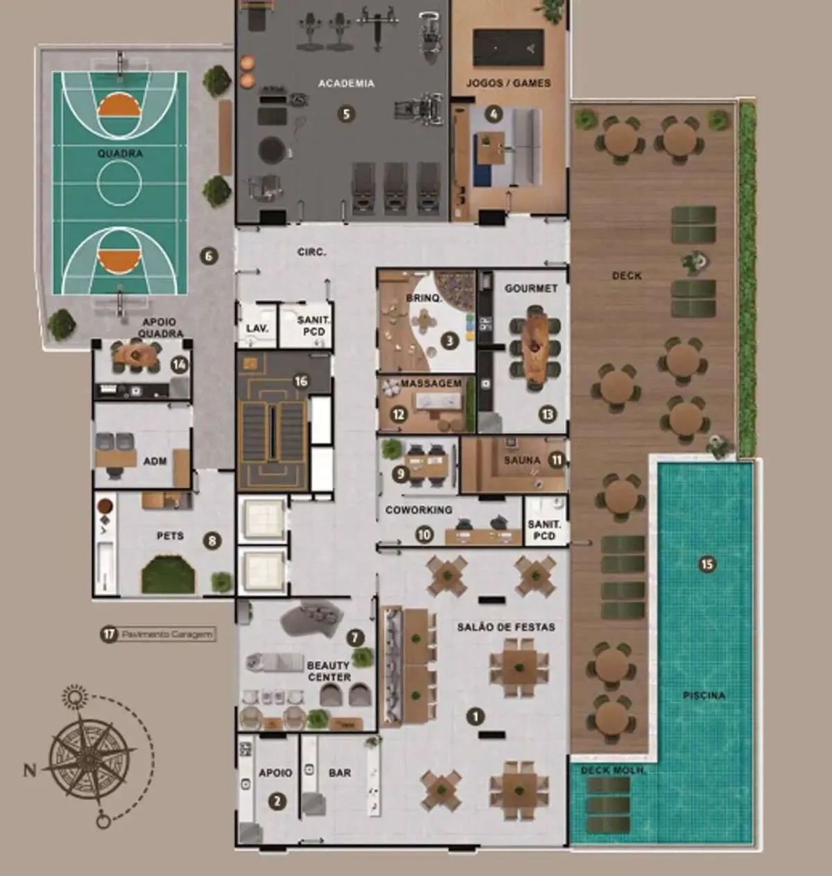 Imagem Apartamentos de 02 ou 03 quartos no coração do Caminho das Árvores.