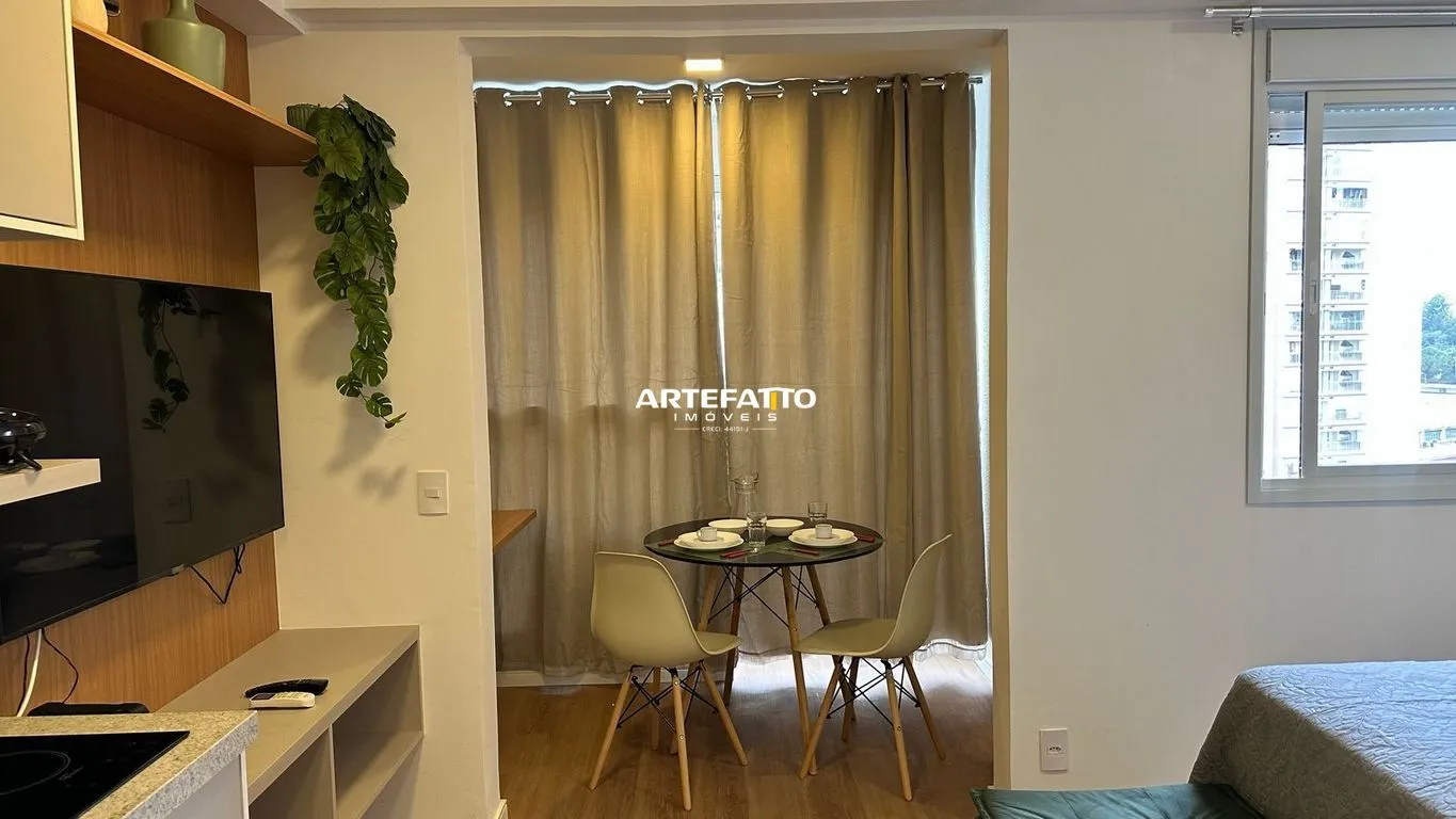 Imagem Studio Mobiliado com 25 mts ao lado metro - Vista Livre para Piscinas