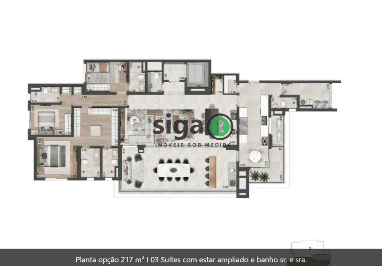 Imagem Apartamento para venda em Pinheiros 4 suítes, São Paulo - SP