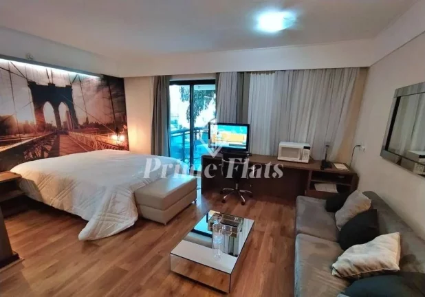 Imagem Flat disponível para venda no Meliá Ibirapuera, com 35m², 1 dormitório e 1 vaga