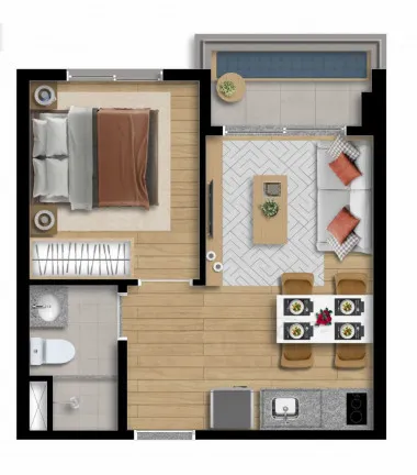 Imagem Apartamento com 1 Quarto à Venda, 29 m²em São Judas - São Paulo