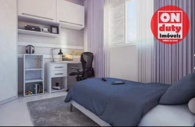 Imagem CREDLAR Prédio com Lazer Apartamento com 2 dormitórios à venda, 46 m² a partir R$ 349.500 - Parque São Vicente - São Vicente/SP