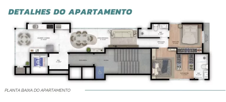 Imagem Apartamento Novo no Athena´s Residence em Itapema - SC - R$830 mil