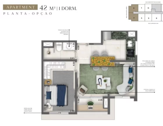 Imagem Studio com 43m² no Campo Belo encontre o maior estoque Cyrela na Zona Sul! Explore em www.fmsimoveis.com.br