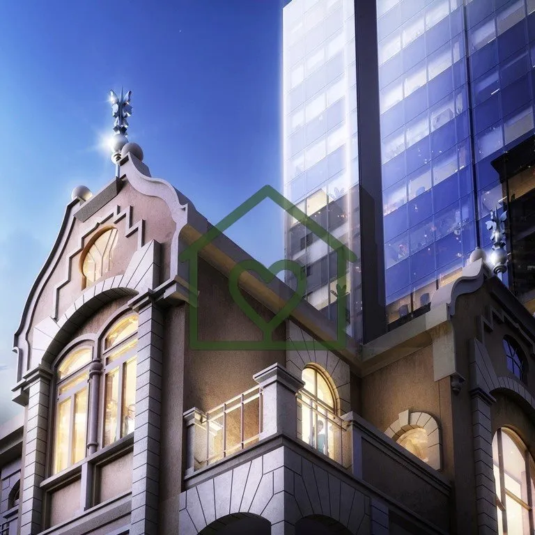 Imagem Um empreendimento comercial que celebra a arquitetura do passado e do futuro de Porto Alegre, projet...