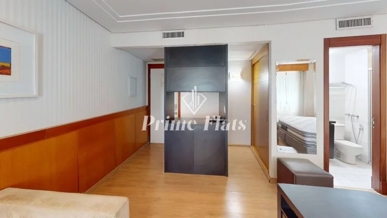 Imagem Flat disponível para locação no Meliá Jardim Europa no Itaim Bibi, com 29m², 1 dormitório e 1 vaga de garagem