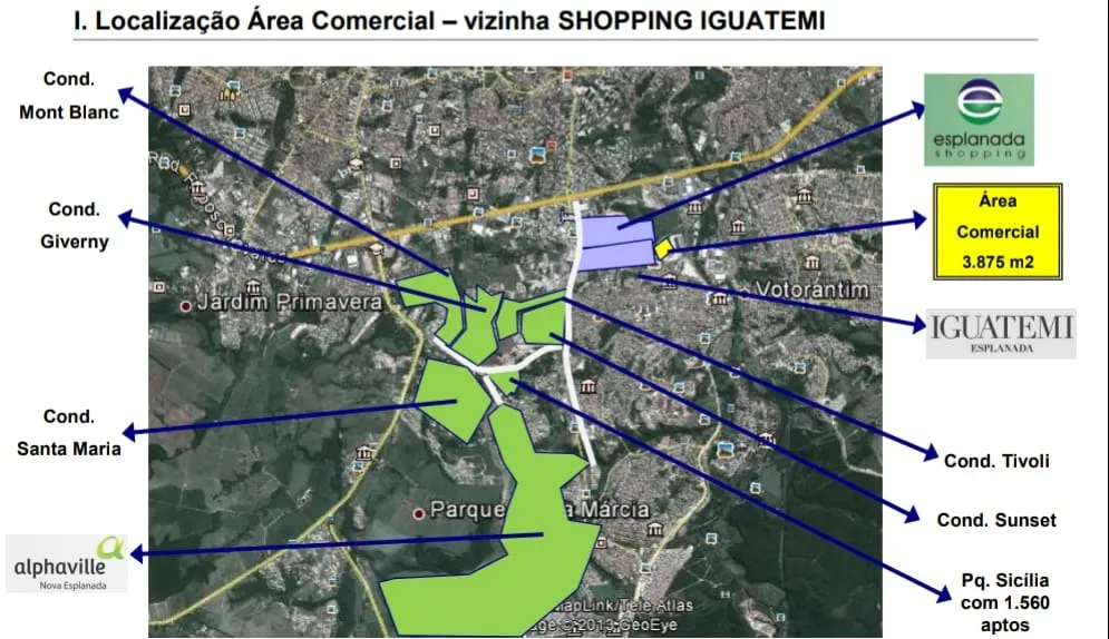 Foto do imóvel Excelente Área Comercial Próximo ao Shopping Iguatemi com 3,875m². em PARQUE BELA VISTA, VOTORANTIM - SP