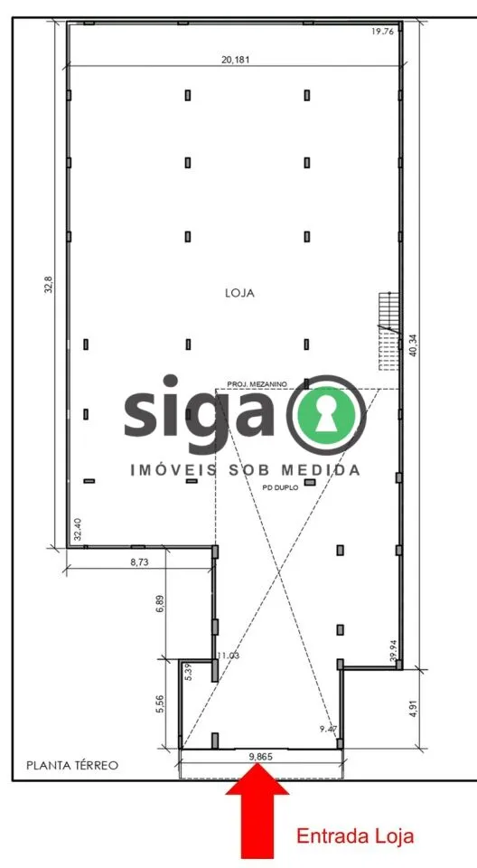Imagem Loja para Venda ou locação com 1.328,85 m2, no contra piso e 2 andares nos Jardins