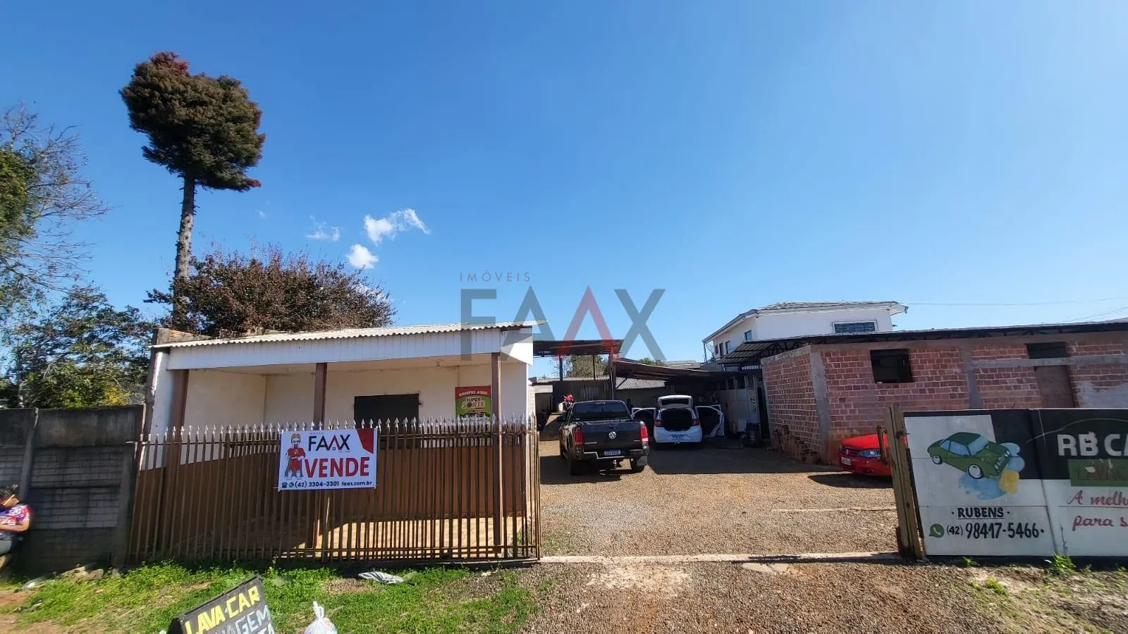 Foto do imóvel Terreno à venda, com Lava Car montado, 250.00 m , PRIMAVERA, GUARAPUAVA - PR