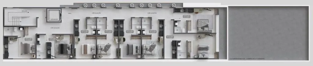 Imagem Apartamento com 1 dormitório à venda, 31 m² por R$ 583.707,60 - Bessa - João Pessoa/PB