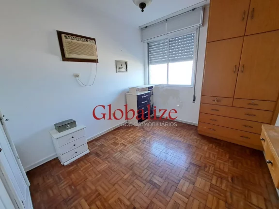 Imagem Apartamento à venda com 110m², 2 quartos, suite, dependência, vista mar frontal, andat alto por R$1.050.000,00 na Pompéia em Santos