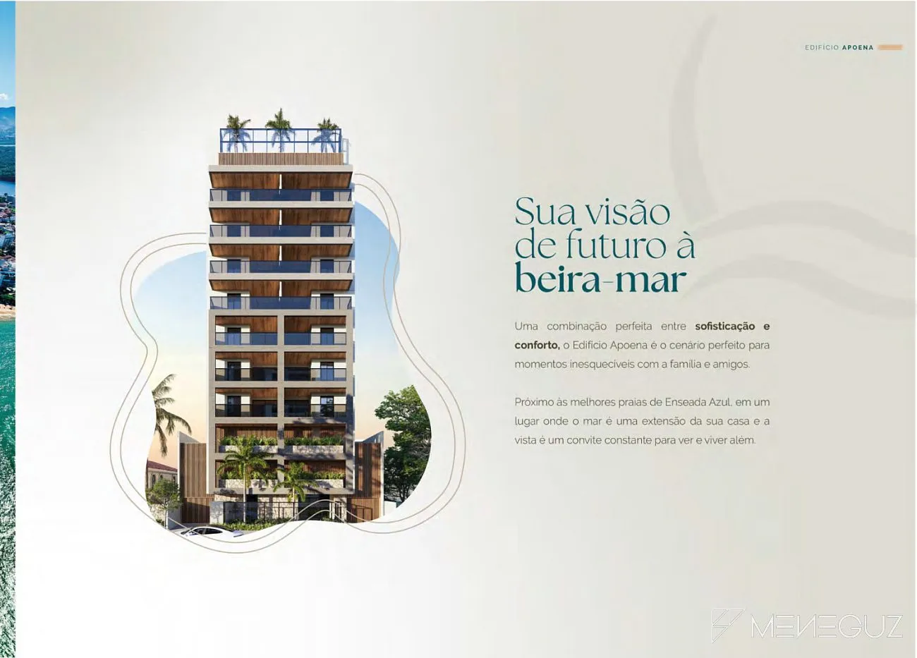 Imagem Apoena - Empreendimento de 2 quartos na Bacutia, Enseada Azul