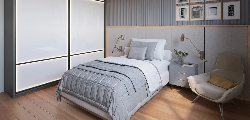Imagem Apartamentos de 2 dormitórios e 1 suíte com 87 a 104m² privativos com lazer no térro e no roofto...