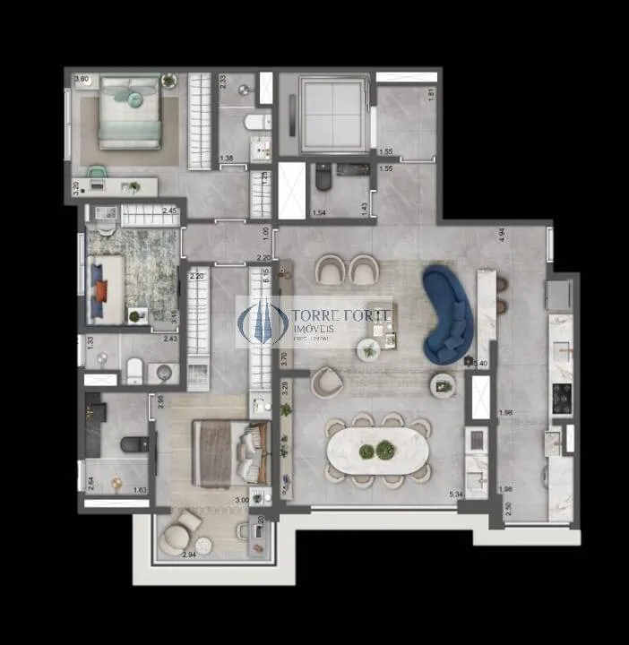 Imagem Apartamento alto padrão | 3 suítes | 129 m² | 2 vagas | Tucuruvi