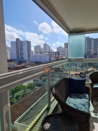 Imagem Apartamento com 1 dormitório à venda, 56 m² por R$ 360.000 - Vila Guilhermina - Praia Grande/SP