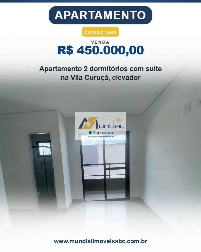 Foto do imóvel Apartamento 2 dormitórios com suíte na Vila Curuçá, elevador
