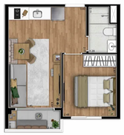 Imagem Apartamento com 1 Quarto à Venda, 29 m² em Vila Santa Catarina - São Paulo