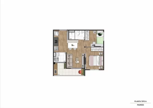 Imagem GRAN KAZZAS BOTANIC - KAZZAS - Apartamento de 41m², ao lado Zoológico de São Paulo!