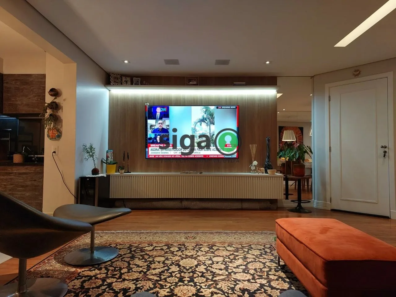Imagem Apartamento para venda com duas suites, ambientes integrados, duas vagas de garagem e lazer completo