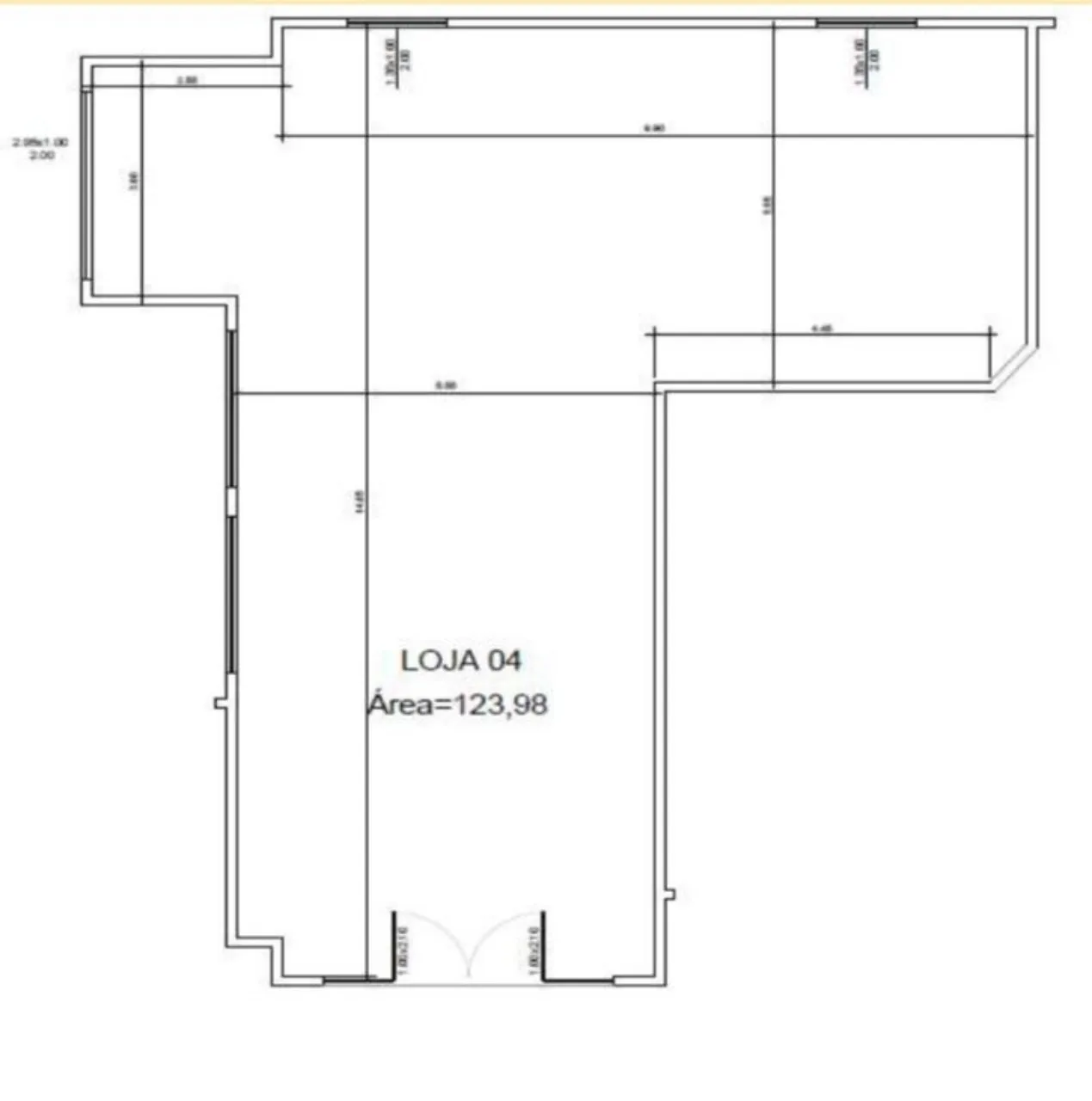 Imagem Sala Comercial para Locação em Sorocaba-SP, Bairro Chácaras Reunidas São Jorge: 1 Sala, 1 Banheiro, 124,27 m² de Área.