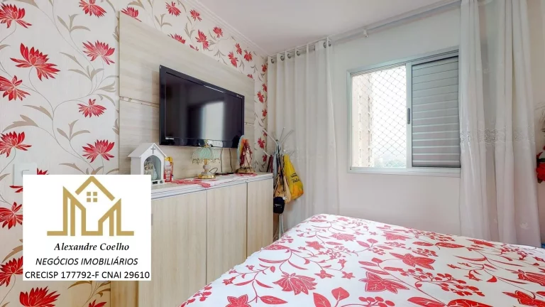 Imagem Vila Livieiro, 2 dormitórios, sacada, 1 vaga - Lazer com Piscina