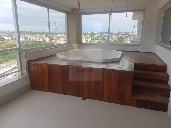 Foto do imóvel Luxuosa Mansão suspensa à venda em condomínio - 5 quartos, 5 suítes, 3 salas, 7 banheiros, 4 vagas, 440,65m² - Cuiabá-MT, Jardim Florianópolis.