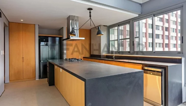 Imagem Imóvel de alto padrão: Apartamento à venda ou locação em São Paulo-SP, Cerqueira César - 1 quarto, 1 suíte, 2 salas, 2 banheiros, 1 vaga, 105m².