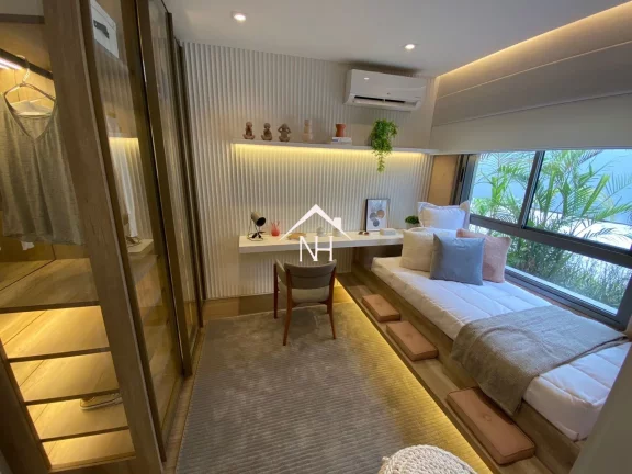 Imagem apartamento 154m com Hall Privativo,3 suítes (1 master), 2 Vagas,Varanda Gourmet,Piscina,Deck,Academia,Salão de Festas,Lounge externo c/ churrasqueira