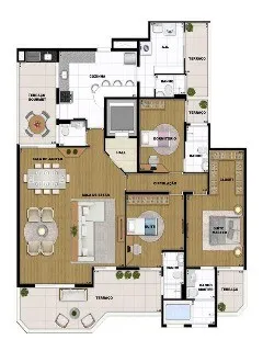 Imagem Condomínio Edifício Zara São Bernardo, apartamento à venda em São Bernardo, apartamento 3 quartos com 3 suítes Sbc