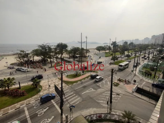Foto do imóvel Lindíssimo apartamento à venda na cidade de Santos (SP) com 2 dormitórios ambos suítes de frente com vista mar livre reformado por R$.800.000,00 !