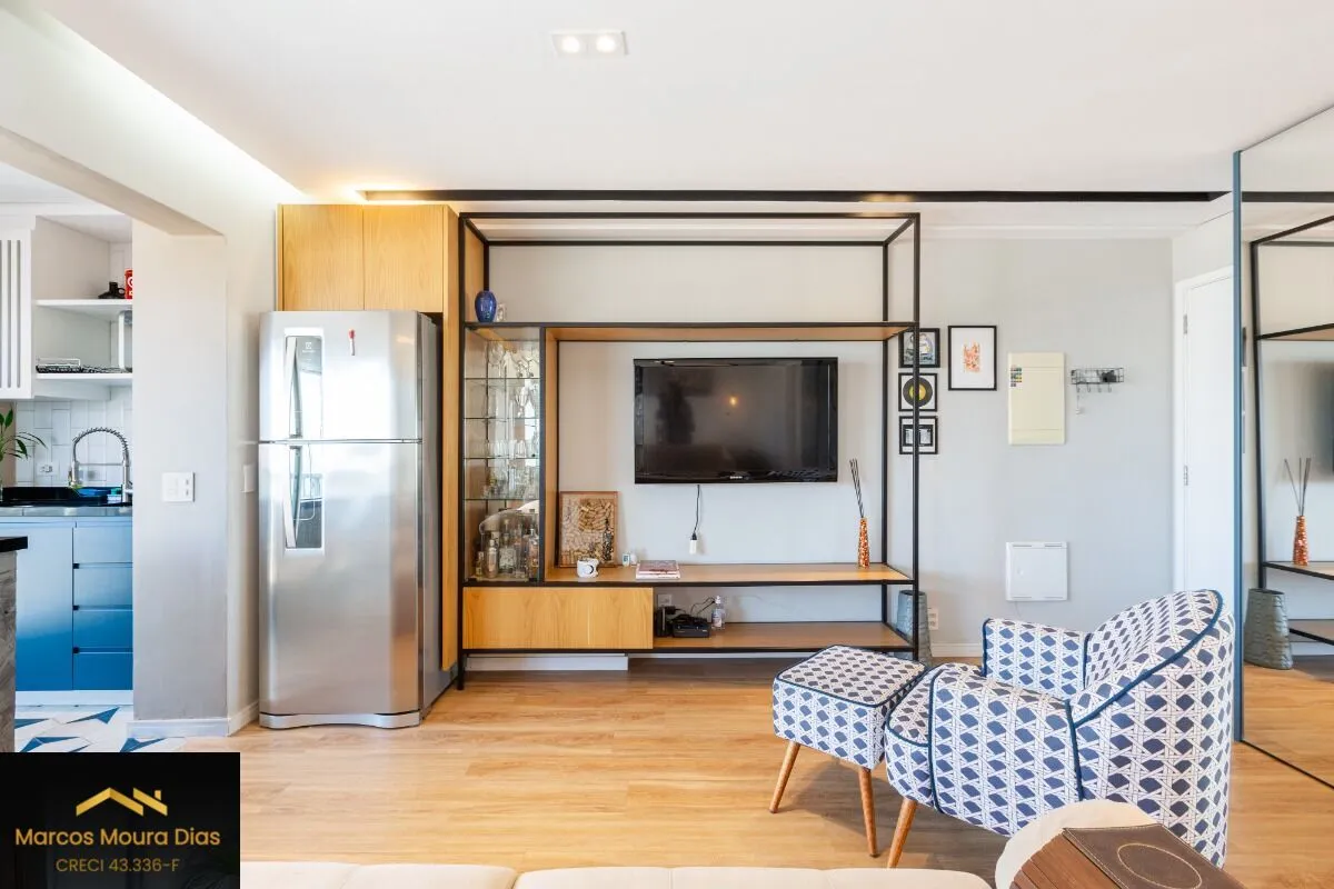 Imagem Apartamento Mobiliado à venda com 1 dormitório e 1 vaga na Vila Leopoldina - Portaria 24 hs, Edifício com Lazer e Gerador